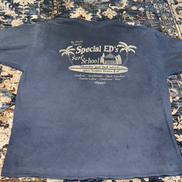Special ED’s Surf School Sharks Get Fed When You Learn From Ed Blue Shirt XL - Picture 13 of 16